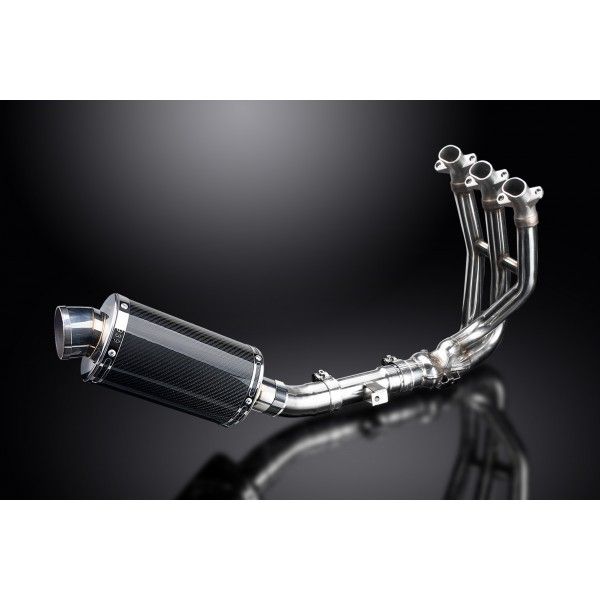 Delkevic volledig systeem Oval Carbon 225mm - Street Triple 675 (2013-2016)