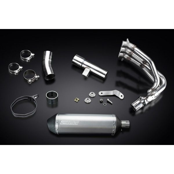 Delkevic volledig systeem X-Oval Titanium 343mm - Street Triple 675 (2013-2016)