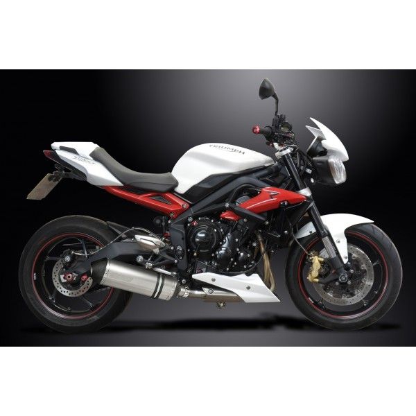 Delkevic volledig systeem X-Oval Titanium 343mm - Street Triple 675 (2013-2016)