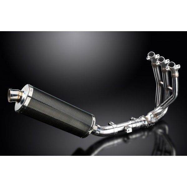 Delkevic volledig systeem Oval Carbon 350mm - Street Triple 675 (2013-2016)