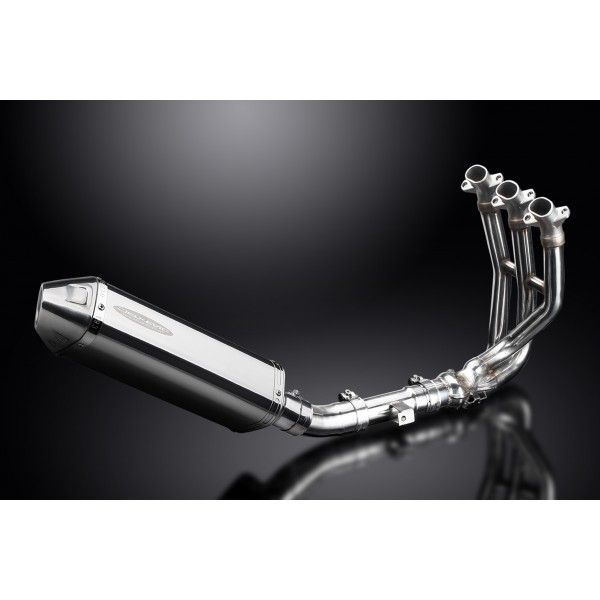 Delkevic volledig systeem Tri-Oval RVS 320mm - Street Triple 675 (2013-2016)