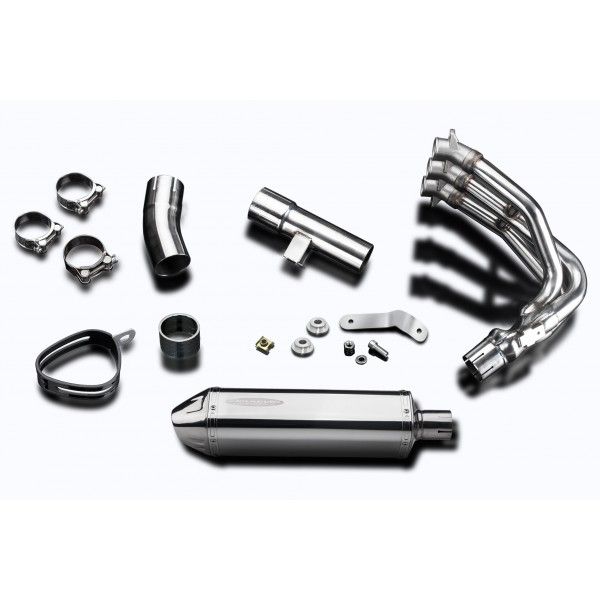 Delkevic volledig systeem Tri-Oval RVS 320mm - Street Triple 675 (2013-2016)