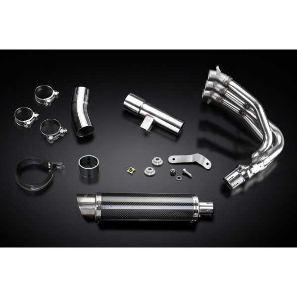 Delkevic volledig systeem Round Carbon 350mm - Street Triple 675 (2013-2016)