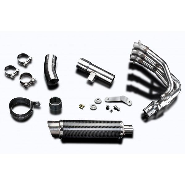 Delkevic volledig systeem Round Carbon 350mm - Street Triple 675 (2013-2016)