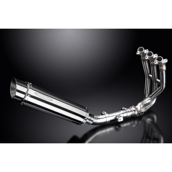 Delkevic volledig systeem Round RVS 350mm - Street Triple 675 (2013-2016)