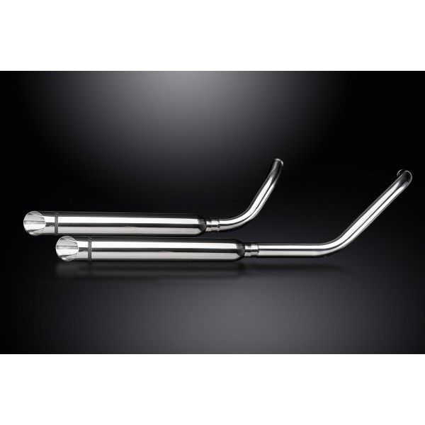 Delkevic volledig systeem Round RVS 550mm - VN1500 VN1600 96-08