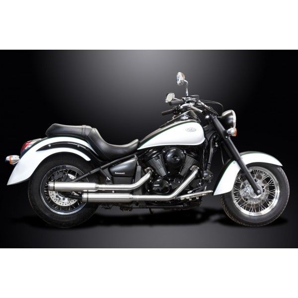 Delkevic volledig systeem 2-2 RVS 410mm BULL NOSE - KAWASAKI VN900 (2006-2016)