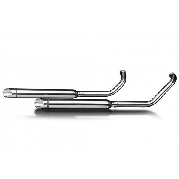 Delkevic volledig systeem 2-2 SLASH CUT RVS 550mm - KAWASAKI VN900 (2006-2016)