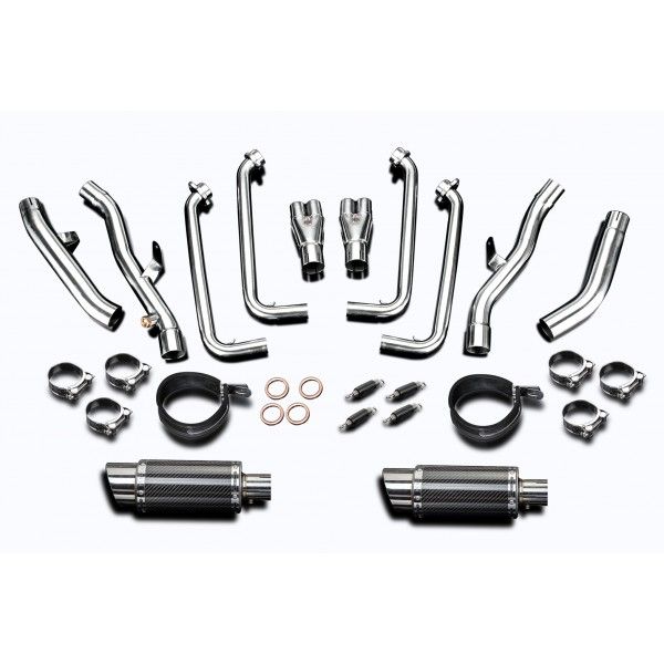 Delkevic volledig systeem Round Carbon 200mm - FJR1300 (2001-2005)