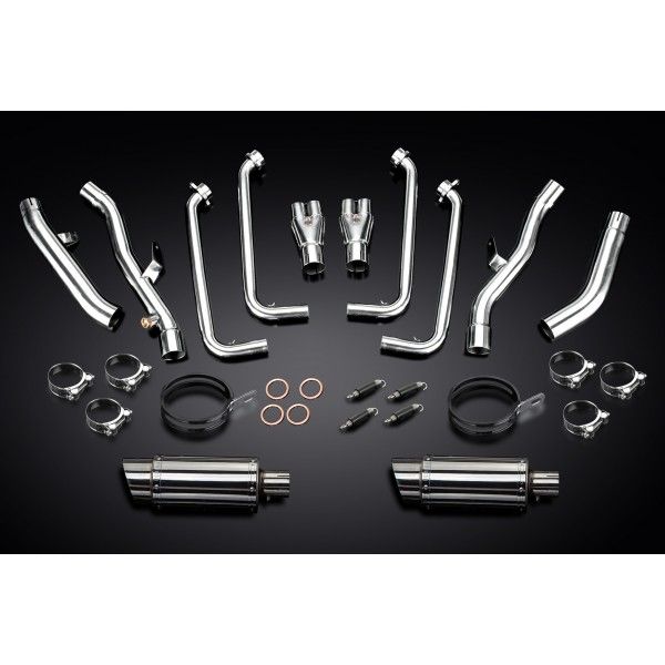 Delkevic volledig systeem Round RVS 200mm - FJR1300 (2001-2005)