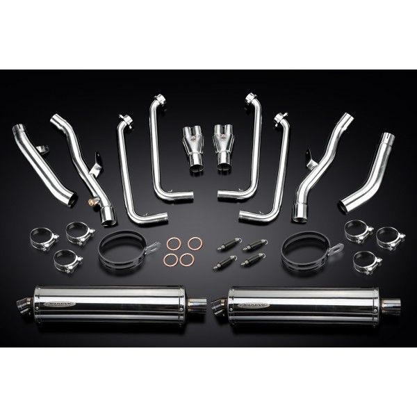 Delkevic volledig systeem Oval RVS 450mm - FJR1300 (2001-2005)