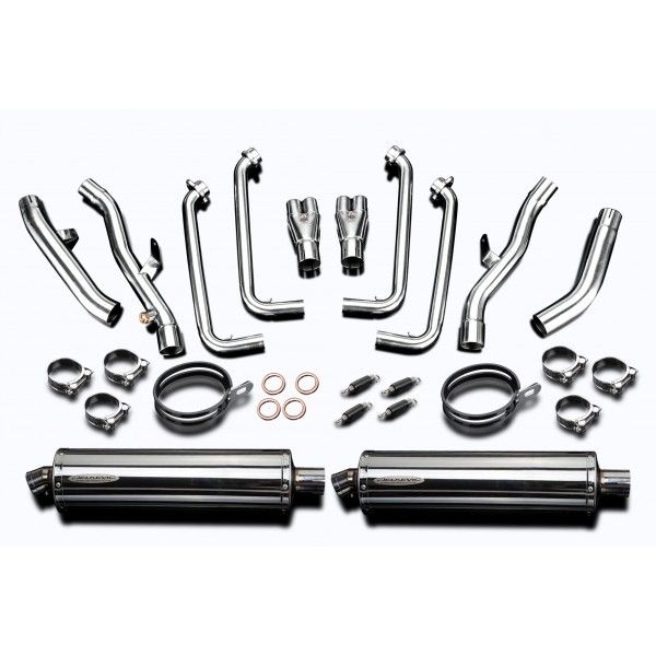 Delkevic volledig systeem Oval RVS 450mm - FJR1300 (2001-2005)