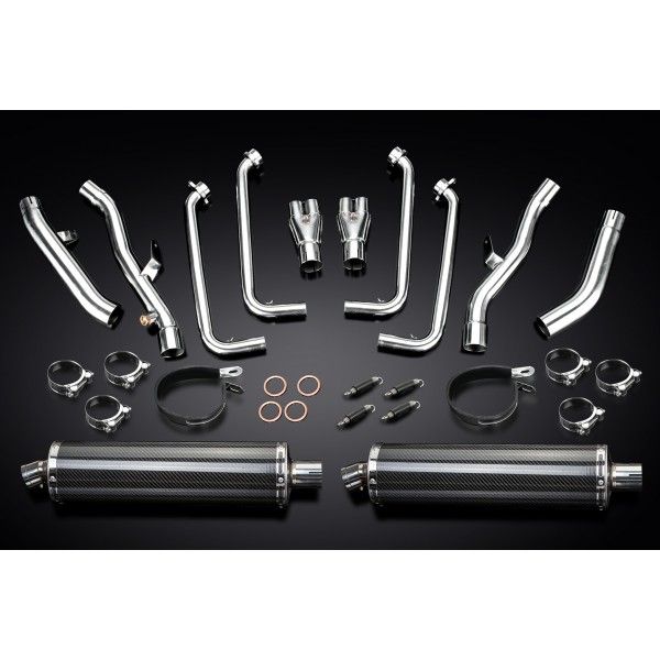 Delkevic volledig systeem Oval Carbon 450mm - FJR1300 (2001-2005)