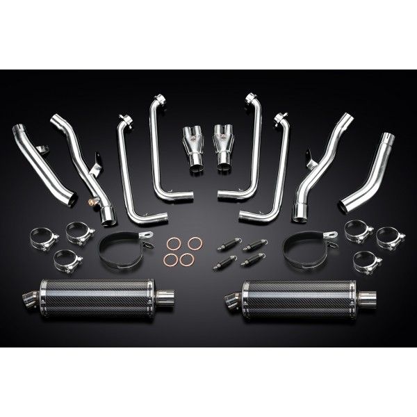 Delkevic volledig systeem Oval Carbon 350mm - FJR1300 (2001-2005)