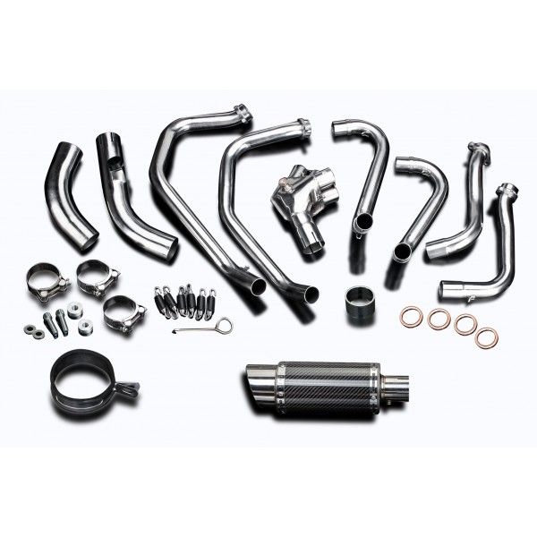 Delkevic volledig systeem Round Carbon 200mm - VFR800X CROSSRUNNER 2011-14