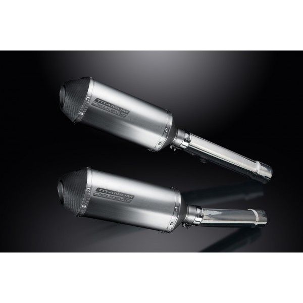 Delkevic slip-on kit X-Oval Titanium 260mm - CBR1100XX BLACKBIRD (1996-2009)