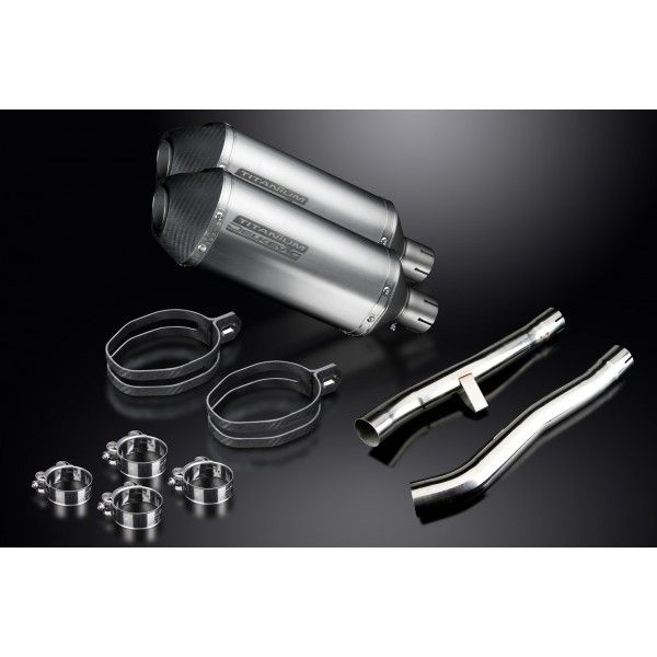 Delkevic slip-on kit X-Oval Titanium 260mm - GSX1400 K2-K4 (2001-2004)