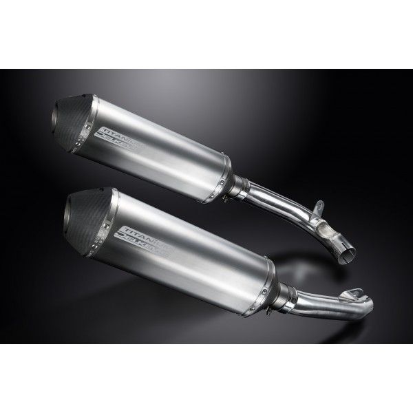 Delkevic slip-on kit X-Oval Titanium 343mm - VTR1000F Firestorm (1997-2003)