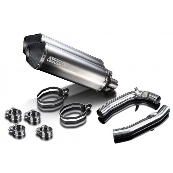 Delkevic slip-on kit X-Oval Titanium 343mm - VTR1000F Firestorm (1997-2003)
