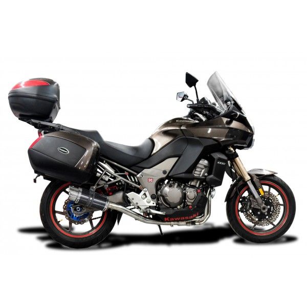 Delkevic volledig systeem Round Carbon 200mm - VERSYS 1000 10-14