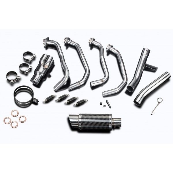 Delkevic volledig systeem Round Carbon 200mm - VERSYS 1000 10-14