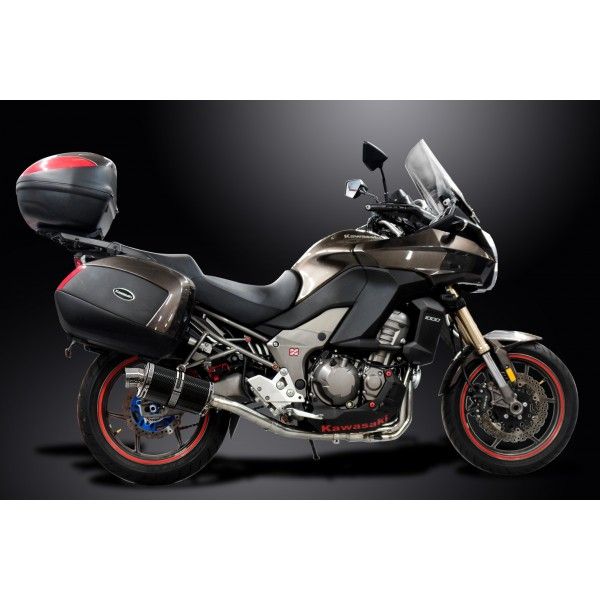 Delkevic volledig systeem Oval Carbon 225mm - VERSYS 1000 10-14