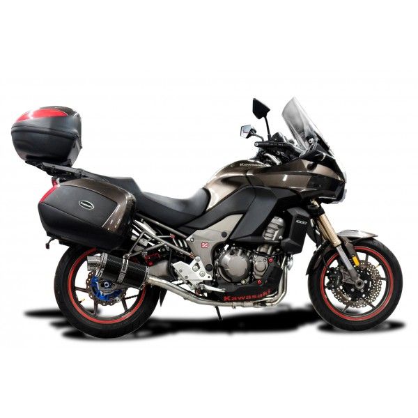 Delkevic volledig systeem Oval Carbon 225mm - VERSYS 1000 10-14