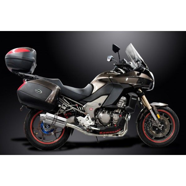 Delkevic volledig systeem Oval RVS 225mm - VERSYS 1000 10-14