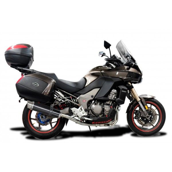 Delkevic volledig systeem Round Carbon 350mm - VERSYS 1000 10-14