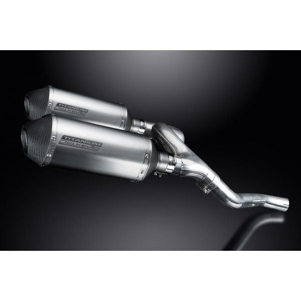 Delkevic slip-on kit X-Oval Titanium 260mm - VFR800 VTec (2002-2013)