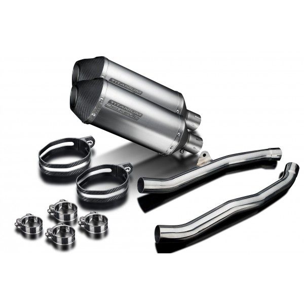 Delkevic slip-on kit X-Oval Titanium 260mm - ZZR1400/ZX14 (2008-2011)