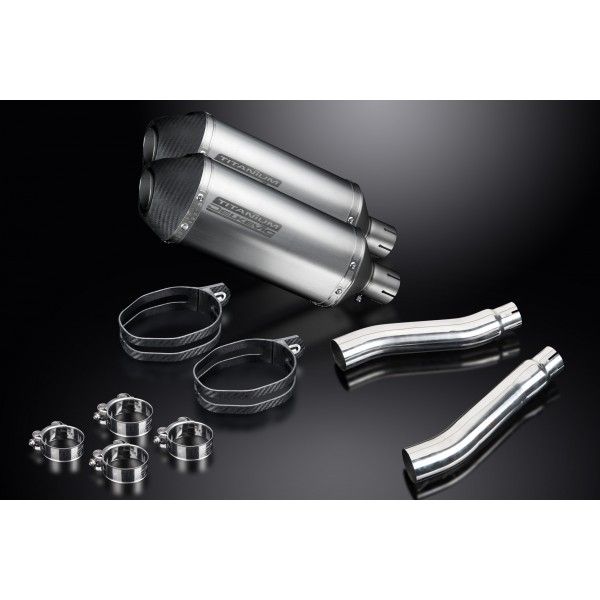 Delkevic slip-on kit X-Oval Titanium 260mm - TRX850 (1995-1999)