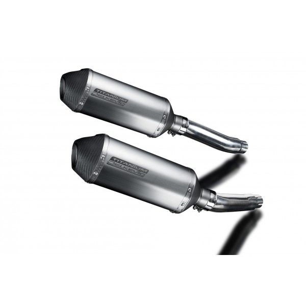 Delkevic slip-on kit X-Oval Titanium 260mm - TRX850 (1995-1999)