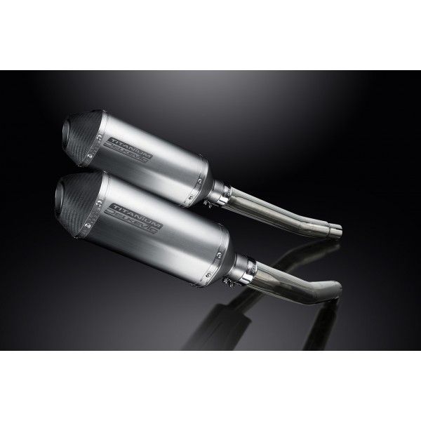 Delkevic slip-on kit X-Oval Titanium 260mm - GSX1300R HAYABUSA (2008-2019)