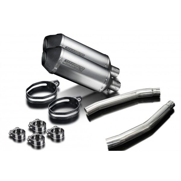 Delkevic slip-on kit X-Oval Titanium 260mm - GSX1300R HAYABUSA (2008-2019)