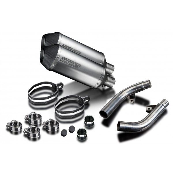 Delkevic slip-on kit X-Oval Titanium 260mm - CBF1000 (2006-2011)