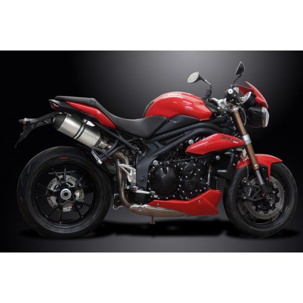 Delkevic slip-on kit X-Oval Titanium 260mm - Speed Triple 1050 (2011-2014)