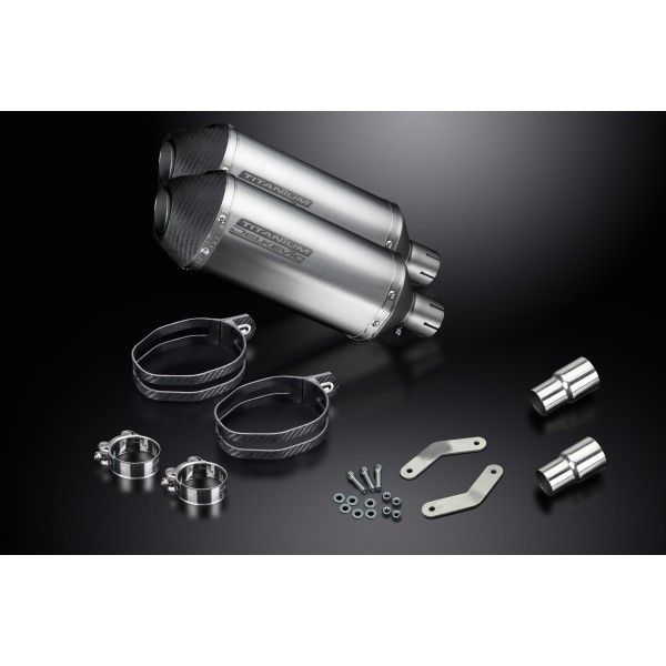 Delkevic slip-on kit X-Oval Titanium 260mm - Speed Triple R 1050 (2012-2016)