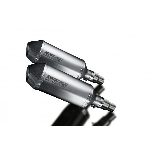 Delkevic slip-on kit X-Oval Titanium 260mm - Speed Triple R 1050 (2012-2016)