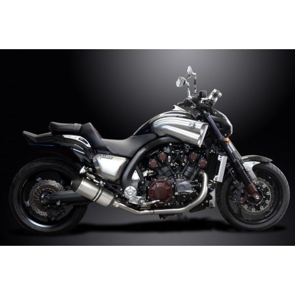 Delkevic slip-on kit X-Oval Titanium 260mm - V-Max 1700 (2009-2016)