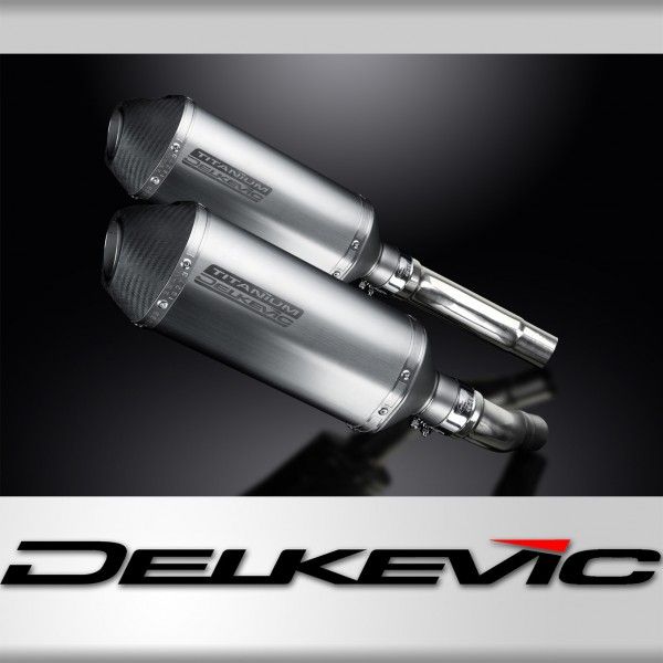 Delkevic slip-on kit X-Oval Titanium 260mm - Street Triple R (2009-2012)