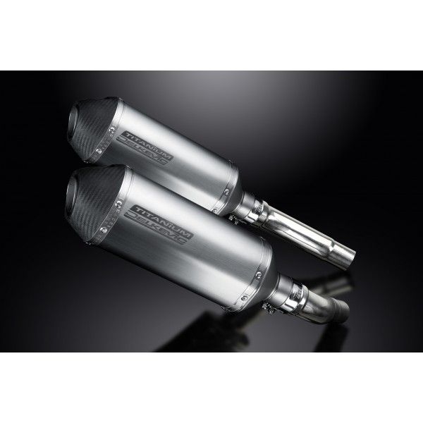 Delkevic slip-on kit X-Oval Titanium 260mm - Street Triple R (2009-2012)