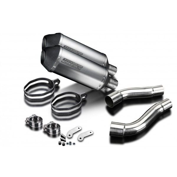 Delkevic slip-on kit X-Oval Titanium 260mm - Street Triple R (2009-2012)