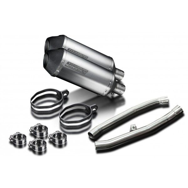 Delkevic slip-on kit X-Oval Titanium 260mm - ZZR1400 (2012-2020)