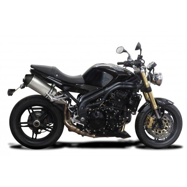 Delkevic slip-on kit X-Oval Titanium 260mm - Speed Triple 1050 (2005-2010)