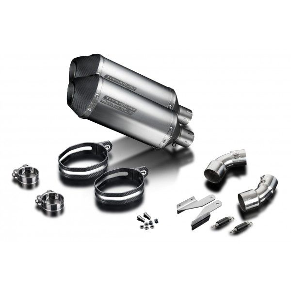 Delkevic slip-on kit X-Oval Titanium 260mm - Monster 696 (2008-2014)