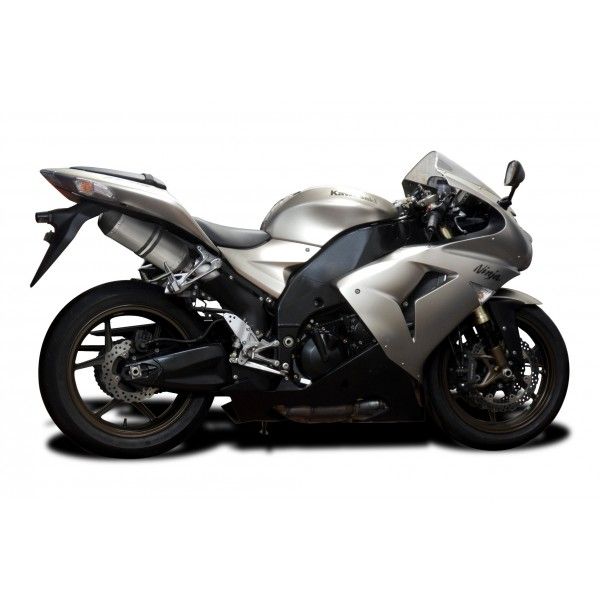 Delkevic slip-on kit X-Oval Titanium 260mm - ZX10R 06-07 DECAT