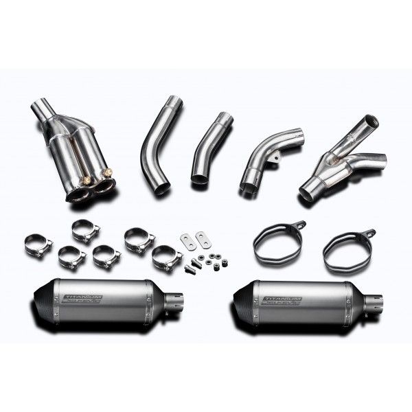 Delkevic slip-on kit X-Oval Titanium 260mm - ZX10R 06-07 DECAT