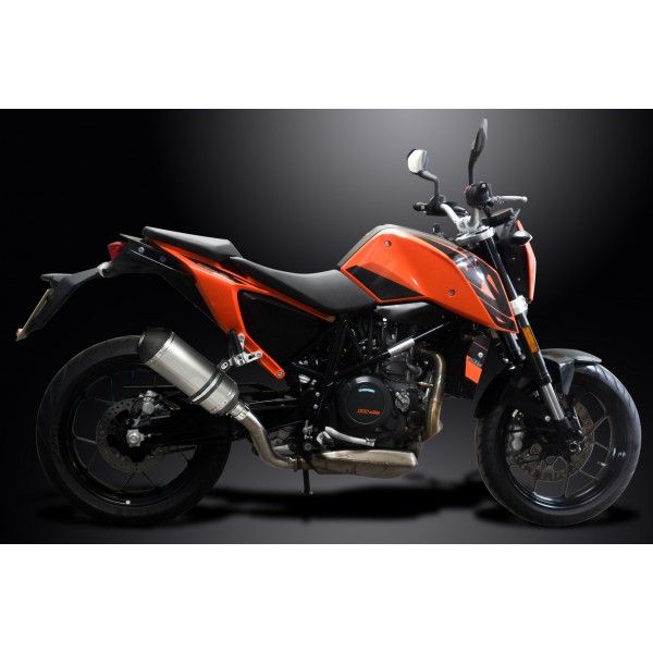 Delkevic slip-on kit X-Oval Titanium 260mm - 690 DUKE 17-18