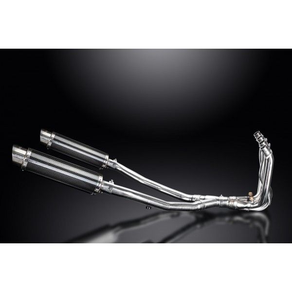 Delkevic volledig systeem Round Carbon 350mm - ZZR1400 (2008-2011)